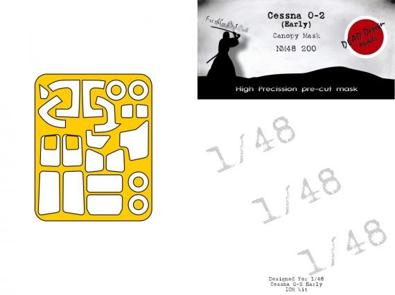 1/48 Cessna O-2 Early masks for Icm