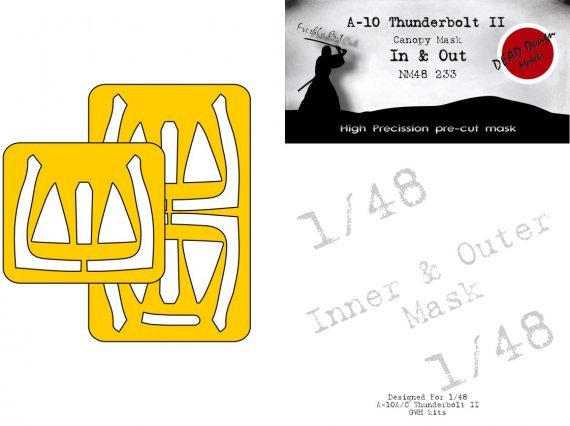 1/48 Fairchild A-10C Thunderbolt II I mask for Great Wall Hobby