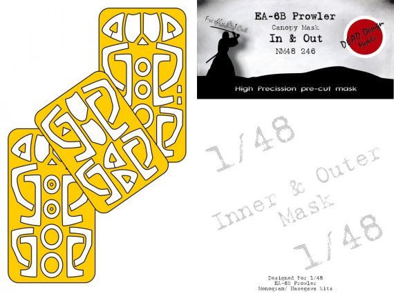 1/48 Grumman EA-6B Prowler mask for Monogram and Revell