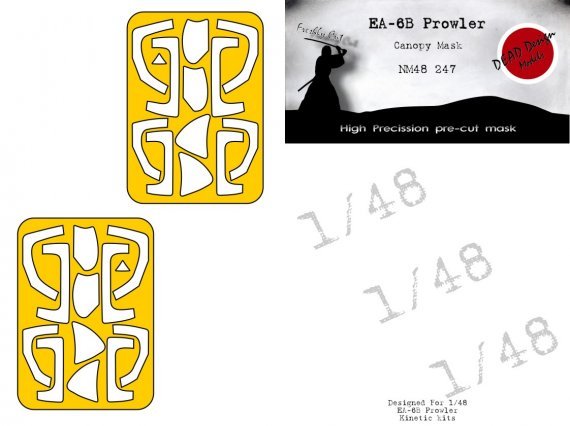 1/48 Grumman EA-6B Prowler mask for Italeri and Kinetic