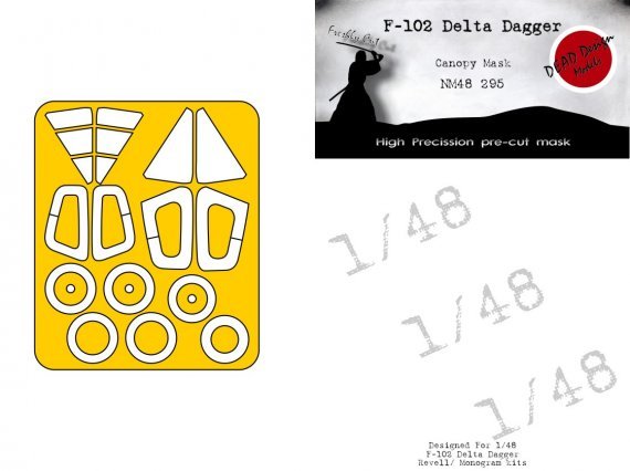 1/48 Convair F-102A Delta Dagger mask for Monogram and Revell