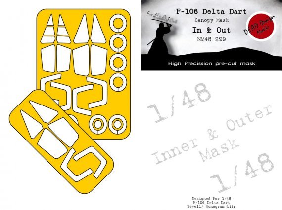 1/48 Convair F-106A Delta Dart mask inside and outside
