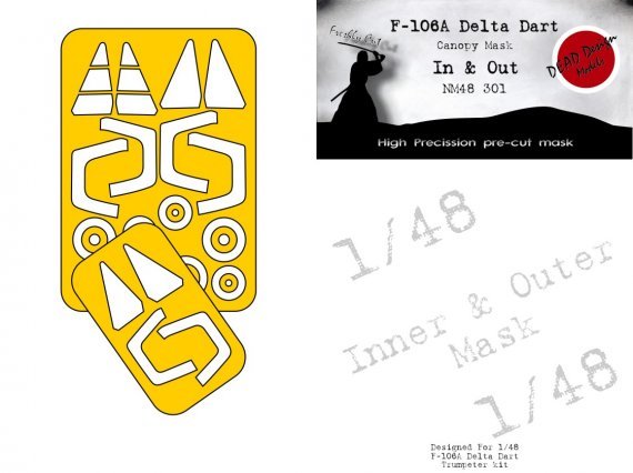 1/48 Convair F-106A Delta Dart mask for Trumpeter