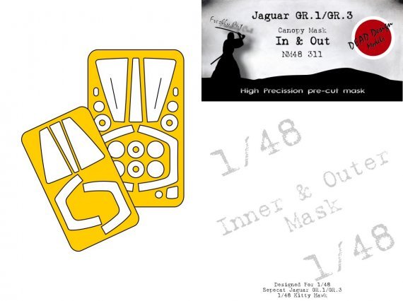 1/48 Sepecat Jaguar GR.1/3 mask for Kitty Hawk and Zimi