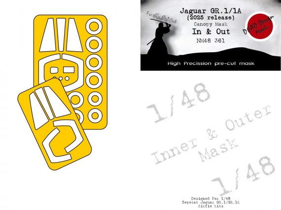 1/48 Sepecat Jaguar GR.1 mask for Airfix