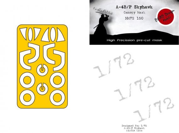 1/72 Douglas A-4B/A-4P Skyhawk masks for Airfix