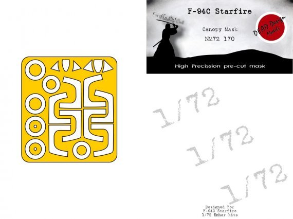 1/72 Lockheed F-94C Starfire mask for Emhar