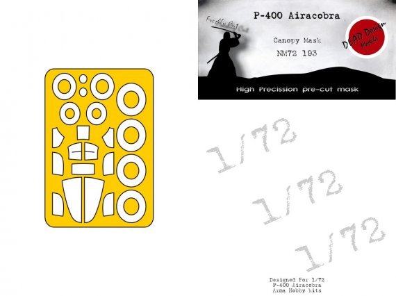 1/72 Bell P-400 Airacobra mask for Arma Hobby