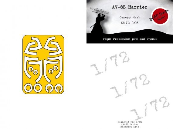 1/72 AV-8B Harrier mask for Hasegawa