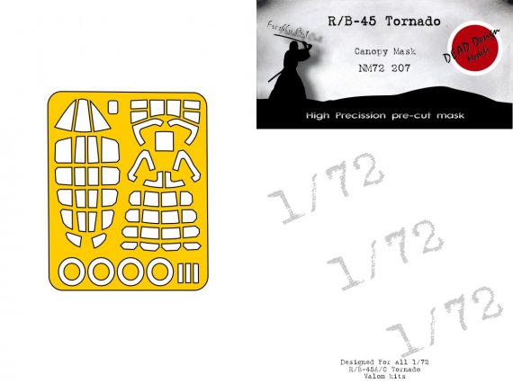 1/72 North-American RB-45/B-45 Tornado mask for Hasegawa