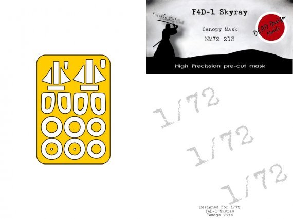 1/72 Douglas F4D-1 Skyray mask for Tamiya