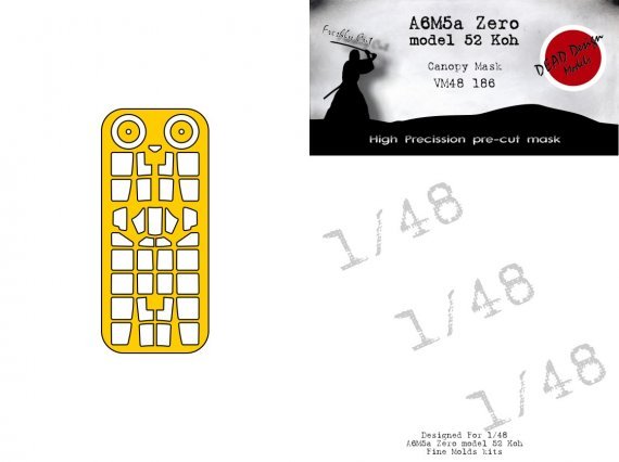 Masken A6M5a Reisen m.52 Koh 1/48 Fine Molds