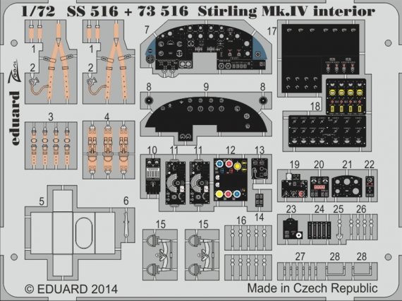 1/72 Stirling Mk.IV interior S.A. (ITA)