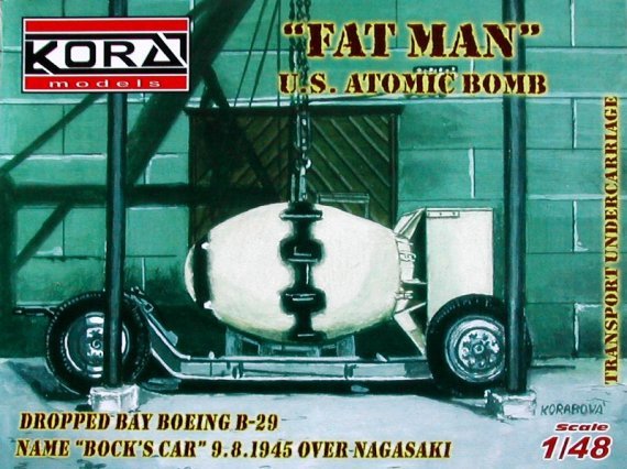 1/48 Fat Man US Atomic bomb+transpokes undercarriage