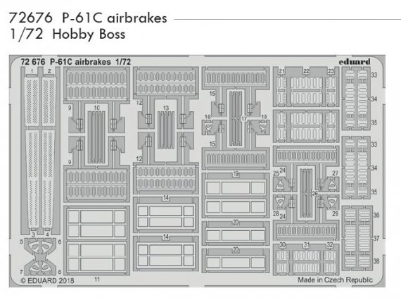 SET P-61C airbrakes