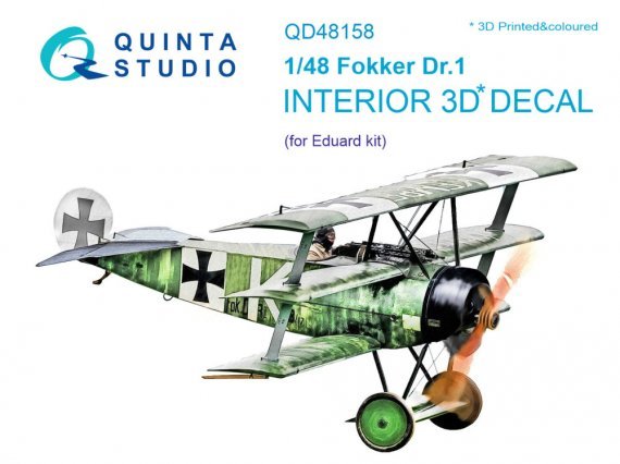 1/48 Fokker Dr.1 3D-Print & colour Interior