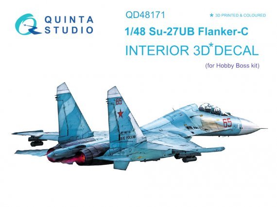 1/48 Su-27UB 3D-Print & coloured Interior