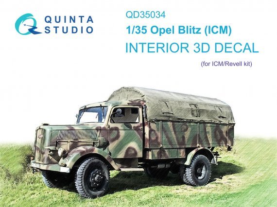 1/35 Opel Blitz 3D-Print & color Interior