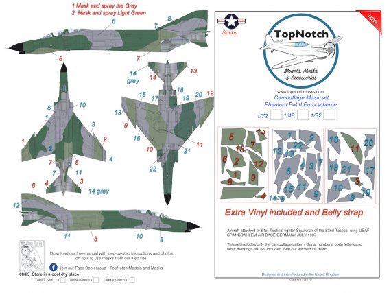 1/48 McDonnell F-4E Phantom Euro 51st Tactical fighter Squadron