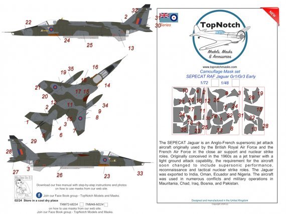 1/48 Raf Sepecat Jaguar Gr.1/Gr.3 early version