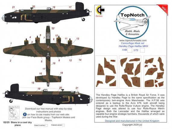 1/72 Handley-Page Halifax Mk.III for Airfix and Revell