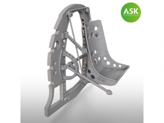 1/48 Mitsubishi A6M5 Model 52 bulkhead seat in Bottom position