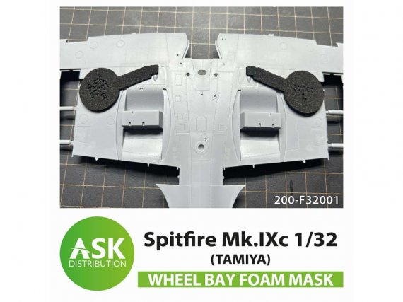 1/32 Supermarine Spitfire Mk.Ixc Wheel bays Foam flexible mask