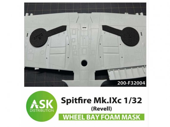 1/32 Supermarine Spitfire Mk.IXc Foam flexible wheel bay masks