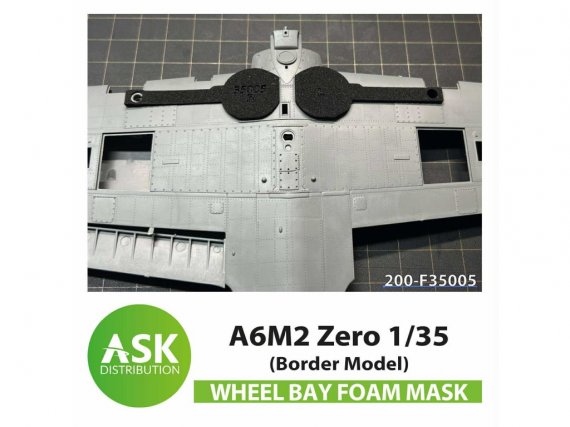 1/35 Mitsubishi A6M2 Zero Foam flexible undercarriage shaft mask