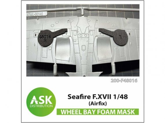 Art Scale Flexible Wheel Bays Mask Seafire F.XVII 1/48
