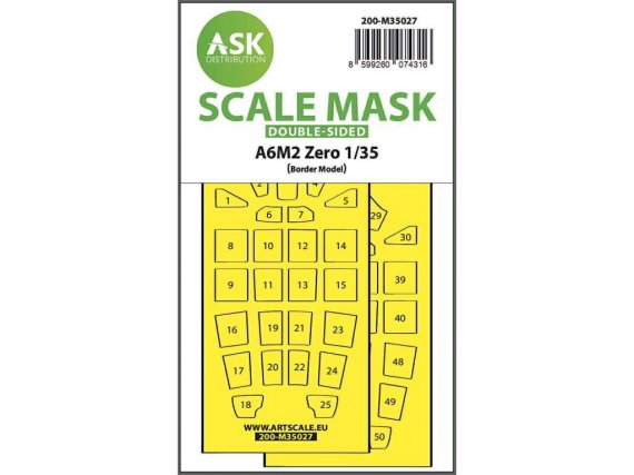 Art Scale Maschera Mitsubishi A6M2 Zero 1/35