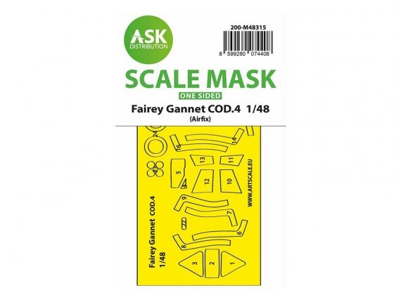 Art Scale Maske Fairey Gannet COD.4 1/48 Airfix