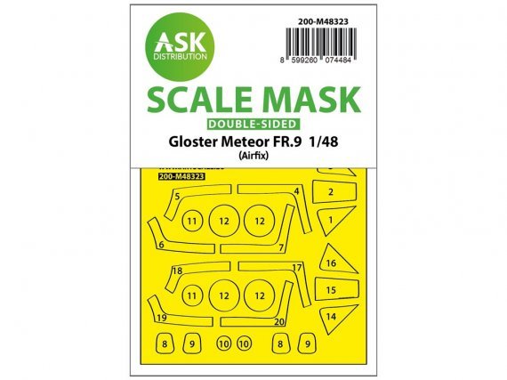 Art Scale Gloster Meteor FR.9 Paint Masks 1/48 Airfix