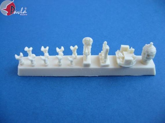 1/72 Engine Shetsov M-62 + carriage for I-16