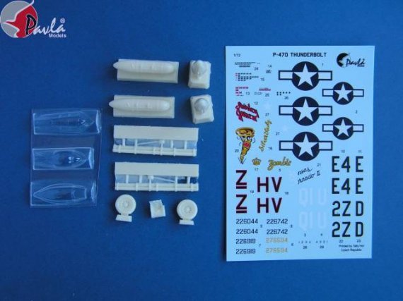 1/72 P-47D Upgrade set (incl. vacu canopy, decal)