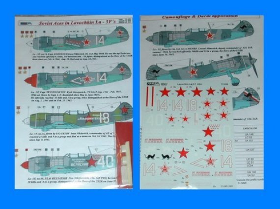 1/72 Soviet Aces in La-5Fs