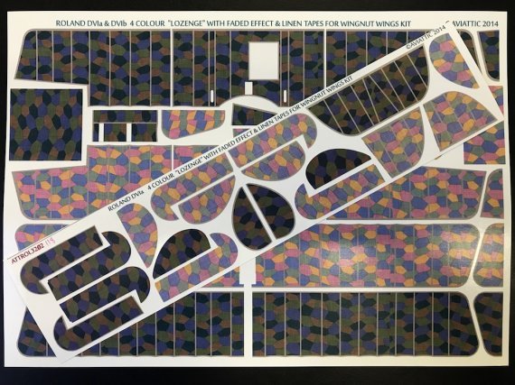 1/32 Roland D.VIa 4 colour lozenge with faded effect and linen