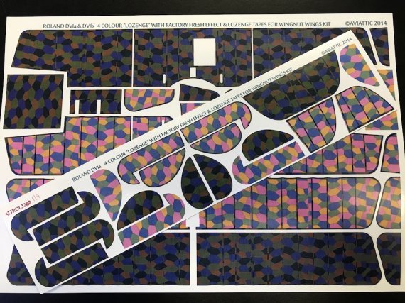 1/32 Roland D.VIa 4 colour lozenge with factory fresh effect