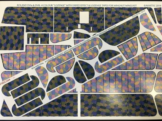 1/32 Roland D.VIa 4 colour lozenge with faded effect and lozenge