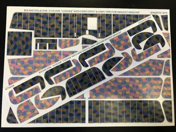 1/32 Roland D.VIb 4 colour lozenge with faded effect