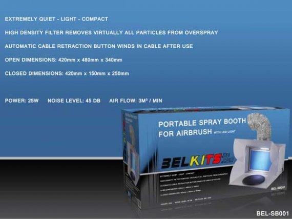 Portable Spray Booth with LED-light