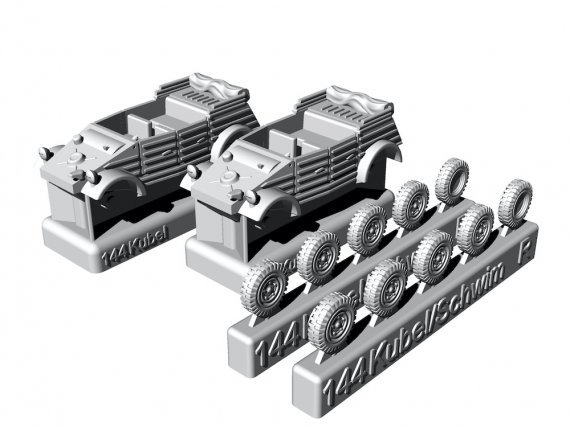 1/144 Kubelwagen 2 pcs.