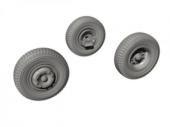1/72 Meillerwagen A4/V-2 transporter wheel set