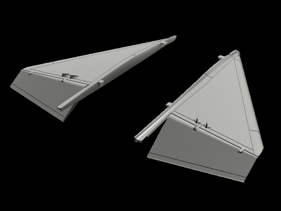 1/48 JA-37 Viggen Canard correction set