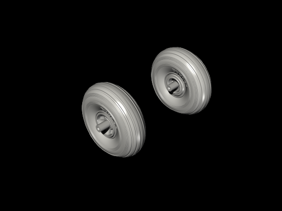 1/48 Bristol Blenheim Mk.I Main wheels Circumferential Tread