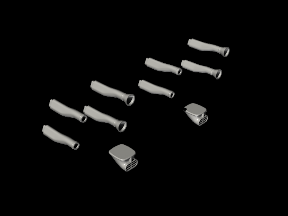 1/48 Bristol Blenheim Mk.I engine intakes