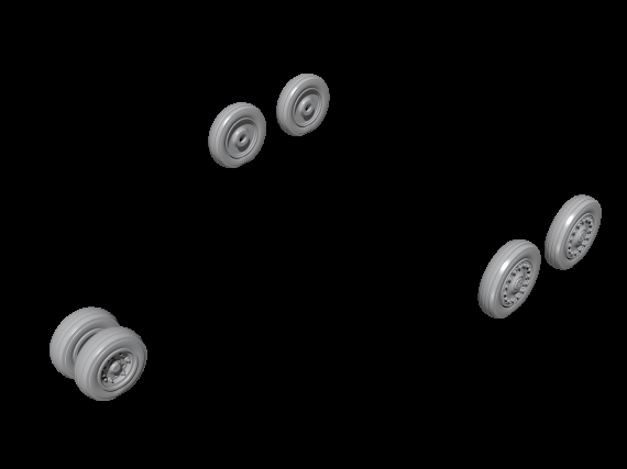 1/72 SAAB Viggen Wheels