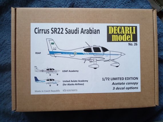 1/72 Cirrus Sr 22 with markings for Saudi Arabian Air Force, USA