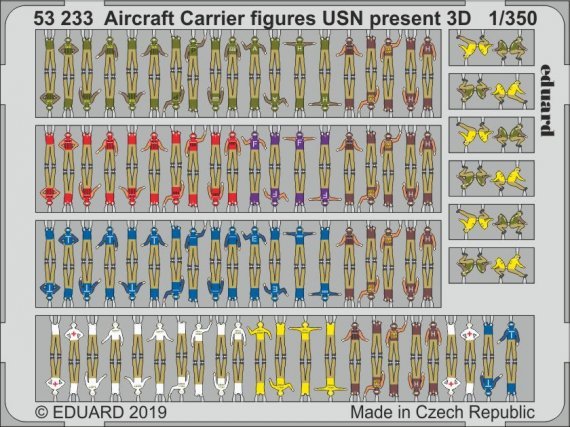 SET 1/350 Aircraft Carrier figures USN present