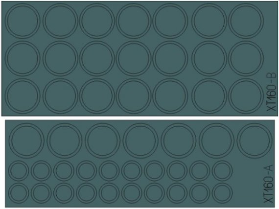 1/35 M-26 wheel masks (HOBBYB)